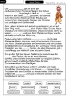 Vorschau - Arbeitsblätter - Apostel Paulus – Materialpaket | Wissenskartei, Lückentext & Quizkarten - Seite 2