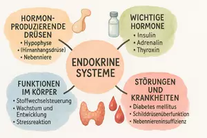 Vorschau - Arbeitsblätter - Arbeitsblatt "Endokrine Systeme" + interaktive Lösung & MP3 + Mindmap - Seite 1