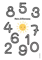 Vorschau - Arbeitsblätter - Visualisierung Ziffernweg Sonne - Seite 2