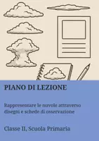 anteprima - Piani di lezione - Rappresentare le nuvole attraverso disegni e schede di osservazione - Pagina di copertina