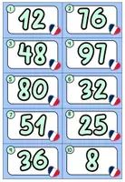 Vorschau - Arbeitsblätter - Zahlen - Rallye Franösisch (Zahlenraum 1 - 100) - Seite 3