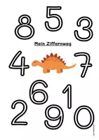 Vorschau - Stationenlernen - Visualisierung Ziffernweg Dinoklasse - Seite 3