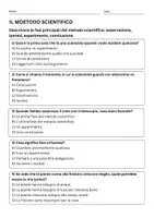 anteprima - Quiz - Le fasi principali del metodo scientifico - Pagina 1