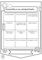 Vista previa - Manualidades / Dibujos para colorear - Banderines presentación: Encuentra a un compañero CAT/CAST - página 3