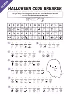 Vorschau - Arbeitsblätter - Halloween - Code Breaker Game (Vocabulary Quiz) - Seite 2