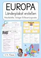 Vorschau - Unterrichtsreihen - Europa - Länderplakat erstellen (3./4. Klasse) - Deckblatt