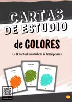 Vista previa - Unidades / Secuencias / Situaciones de Aprendizaje - Vocabulario en castellano: Colores - Portada