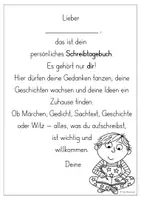 Vorschau - Arbeitsblätter - Freie Schreibzeit (B. Leßmann) - Einladung Schreibtagebuch - Seite 2