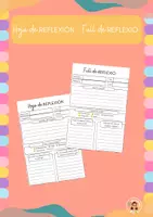 Vista previa - Refuerzo / NEE / Materiales de apoyo - Hoja de reflexión para el aula o incidentes CAT/CAST - Portada