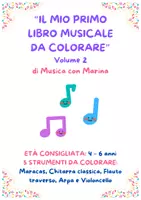 anteprima - Didattica a stazioni - Il Mio Primo Libro Musicale da colorare - Volume 2 - Pagina 1