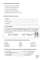 Vista previa - Hojas de trabajo - Sujeto y predicado - página 2