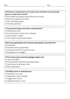 anteprima - Quiz - Applicare il metodo scientifico a semplici esperimenti - Pagina 2