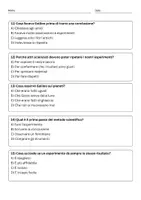 anteprima - Quiz - Raccolta di materiali: Metodo scientifico (Galileo - Quiz) - Pagina 3