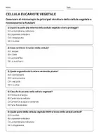 anteprima - Quiz - Le strutture della cellula eucariote vegetale - Pagina 1