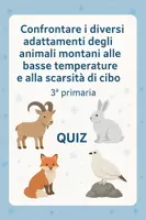 anteprima - Quiz - Quiz: confrontare gli adattamenti degli animali montani - Pagina di copertina