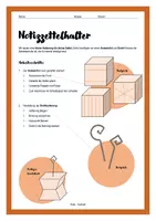 Vorschau - Arbeitsblätter - Werkstück Notizzettelhalter - Arbeitsblatt - Seite 1