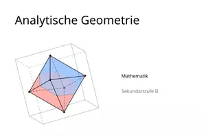 Vorschau - Präsentationen/Tafelbilder - Präsentation: Einführung in die analytische Geometrie (Geometrie | GK & LK) - Seite 1