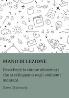 anteprima - Piani di lezione - PL catene alimentari degli animali montani - Pagina di copertina