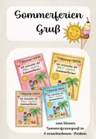 Vorschau - Anderer Materialtyp - Sommerferiengruß - Deckblatt