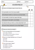 Vorschau - Gewürzhändler Beruf Arbeitsblätter mit Fragen + Lösungen Deutsch DaZ AB - Seite 2