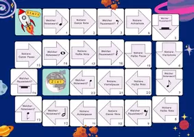 Vorschau - Spiele - Brettspiel Notenwerte & Pausenwerte (Musik) 3./4. Klasse - Deckblatt