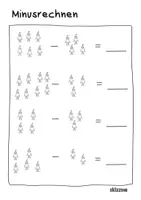 Vorschau - Arbeitsblätter - Plus & Minus Rechnen mit Wichtel Skizzme pdf - Seite 3