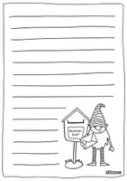 Vorschau - Mal- und Bastelvorlagen - Wichtelpost Briefpapier Skizzme pdf - Seite 1