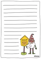 Vorschau - Mal- und Bastelvorlagen - Wichtelpost Briefpapier Skizzme pdf - Seite 2