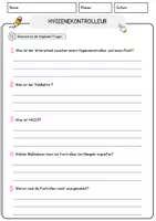 Vorschau - Arbeitsblätter - Hygienekontrolleur Beruf Arbeitsblätter mit Fragen + Lösungen Deutsch DaZ AB - Seite 3