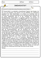 Vorschau - Arbeitsblätter - nnenarchitekt Beruf Arbeitsblätter mit Fragen + Lösungen Deutsch DaZ AB - Seite 1