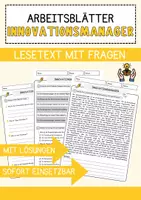Vorschau - Arbeitsblätter - Berufe: Aufgaben-Komplettpaket mit Leseverständnis und Multiple Choice - Seite 1