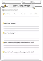 Vorschau - Arbeitsblätter - nnovationsmanager Beruf Arbeitsblätter mit Fragen + Lösungen Deutsch DaZ AB - Seite 3