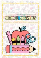 Vista previa - Hojas de trabajo - SCHOOL BAG, SCHOOL SUPPLIES & PENCIL CASE-3 - Portada