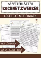 Vorschau - Arbeitsblätter - Kochnetzwerker Beruf Arbeitsblätter mit Fragen + Lösungen Deutsch DaZ AB - Deckblatt