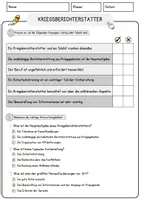 Vorschau - Arbeitsblätter - Kriegsberichterstatter Beruf Arbeitsblätter mit Fragen + Lösungen Deutsch DaZ AB - Seite 2