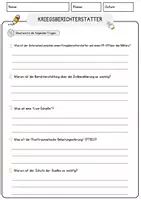 Vorschau - Arbeitsblätter - Kriegsberichterstatter Beruf Arbeitsblätter mit Fragen + Lösungen Deutsch DaZ AB - Seite 3