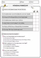 Vorschau - Arbeitsblätter - Kriminalkommissar Beruf Arbeitsblätter mit Fragen + Lösungen Deutsch DaZ AB - Seite 2