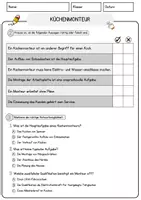 Vorschau - Arbeitsblätter - Küchenmonteur Beruf Arbeitsblätter mit Fragen + Lösungen Deutsch DaZ AB - Seite 2