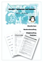 Vorschau - Arbeitsblätter - Künstler - Recherche u. Publisher - WiK 8. - 10. Klasse - Deckblatt