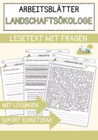 Vorschau - Arbeitsblätter - Landschaftsökologe Beruf Arbeitsblätter mit Fragen + Lösungen Deutsch DaZ AB - Deckblatt