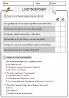 Vorschau - Arbeitsblätter - Logistikdisponent Beruf Arbeitsblätter mit Fragen + Lösungen Deutsch DaZ AB - Seite 2