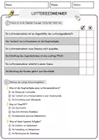 Vorschau - Arbeitsblätter - Lotterieeinnehmer Beruf Arbeitsblätter mit Fragen + Lösungen Deutsch DaZ AB - Seite 2