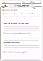 Vorschau - Arbeitsblätter - Lotterieeinnehmer Beruf Arbeitsblätter mit Fragen + Lösungen Deutsch DaZ AB - Seite 3
