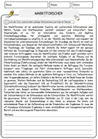 Vorschau - Arbeitsblätter - Marktforscher Beruf Arbeitsblätter mit Fragen + Lösungen Deutsch DaZ AB - Seite 1