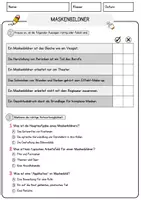 Vorschau - Arbeitsblätter - Maskenbildner Beruf Arbeitsblätter mit Fragen + Lösungen Deutsch DaZ AB - Seite 2