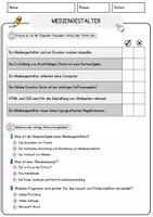 Vorschau - Arbeitsblätter - Mediengestalter Beruf Arbeitsblätter mit Fragen + Lösungen Deutsch DaZ AB - Seite 2