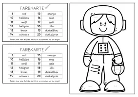 Vorschau - Arbeitsblätter - Rechnen und malen bis 20. Fasching - Seite 1