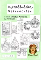 Vorschau - Mal- und Bastelvorlagen - Kostenlos: Ausmalbilder Weihnachten & Advent – 11 Motive (Klasse 1, 2, 3, 4) - Deckblatt