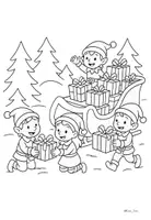 Vorschau - Mal- und Bastelvorlagen - Kostenlos: Ausmalbilder Weihnachten & Advent – 11 Motive (Klasse 1, 2, 3, 4) - Seite 3
