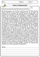 Vorschau - Arbeitsblätter - Operationsmanager Beruf Arbeitsblätter mit Fragen + Lösungen Deutsch DaZ AB - Seite 1